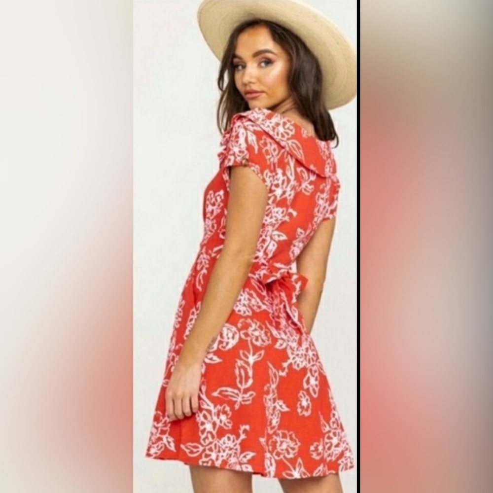 Free People “A thing called love” mini dress - linen blend